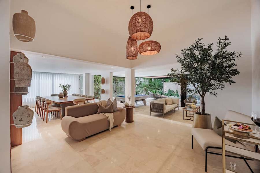 Grand living area with indoor–outdoor flow